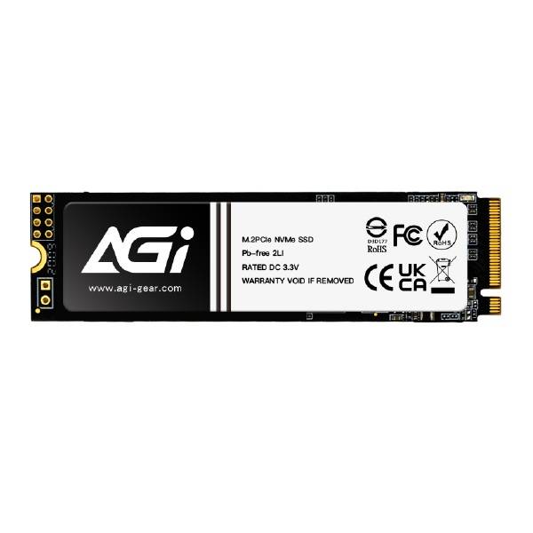AGI M.2 2280 PCIe Gen4 x4 NVMe SSD 512GB - 3D NAND, TLC, 5000/2800MB/s